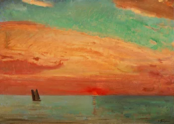 Zonsopgang boven de oostelijke zee